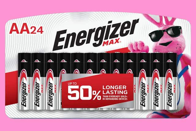 Energizer Batteries 24-Pack, as Low as $9.68 on Amazon (Reg. $22) card image