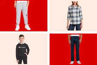 costco apparel stock images collage