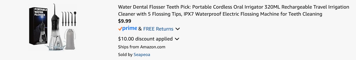 Amazon Water Dental Flosser 2025 2