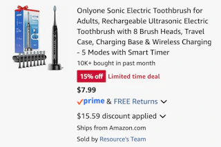 Amazon Sonic Electric Toothbrush 2026 2