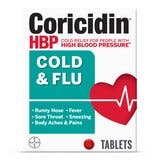 Coricidin HBP Cold & Flu Relief Tablets