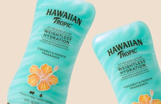 two bottles of after sun lotion