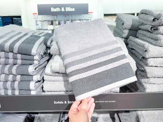 Home Expressions Quick-Dri Towels on display at JCPenney