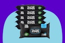 DUDE Wipes - Flushable Wipes - 6 Pack, 288 Wipes, on a blue background.