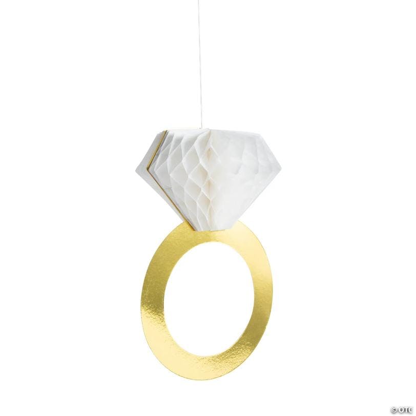 Diamond Ring Honeycomb Decorations