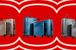 walmart luggage set collage