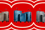 walmart luggage set collage