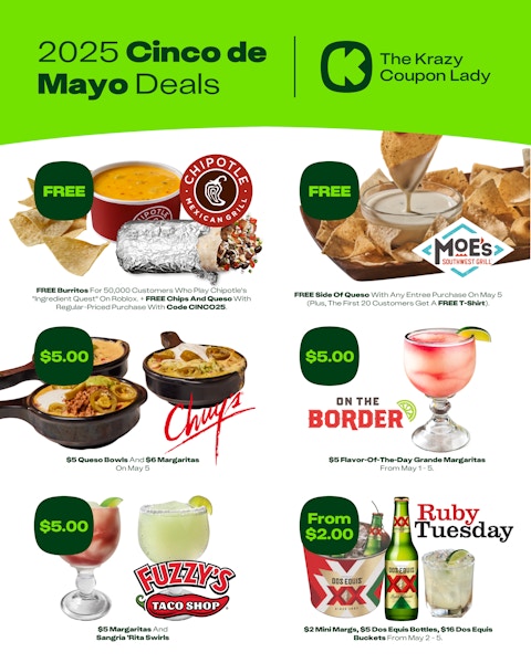 Cinco de Mayo Deals 2025