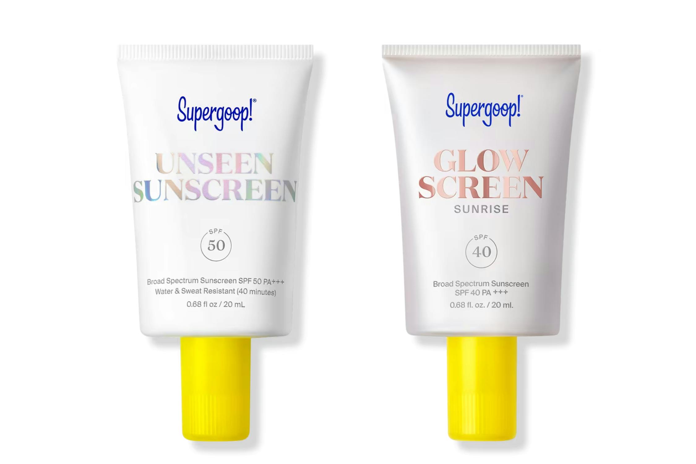 2 Supergoop! Skincare Products