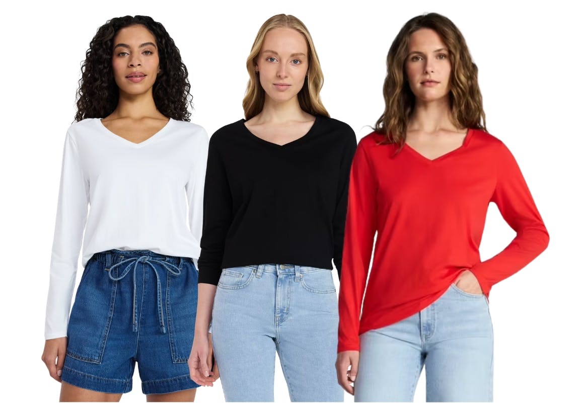 Time and Tru Women's V-Neck Tee