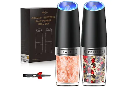 Electric Salt and Pepper Mill Set