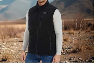 mens fleece heated vest