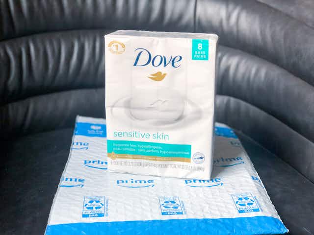 Dove Sensitive Skin Bars 14-Pack, as Low as $11.32 on Amazon card image