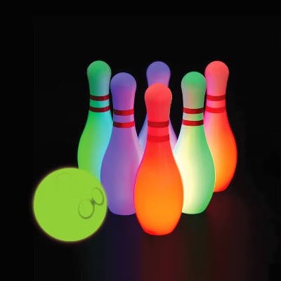 LED Glow Lawn Bowling Set