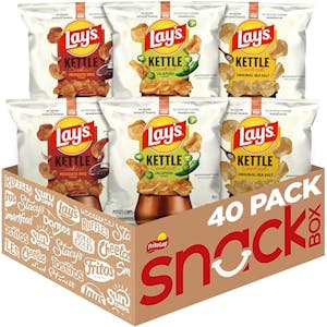 Lay's Kettle Cooked Potato Chips 40-Pack