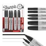 Sharpie Permanent Markers 6-Pack
