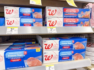walgreens storage bag packs on shelf