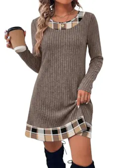 Women's Long Sleeve Sweater Dress