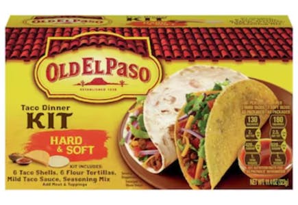 4 Old El Paso Taco Dinner Kits