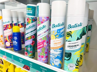 Multiple Batiste products on a shelf in Ulta