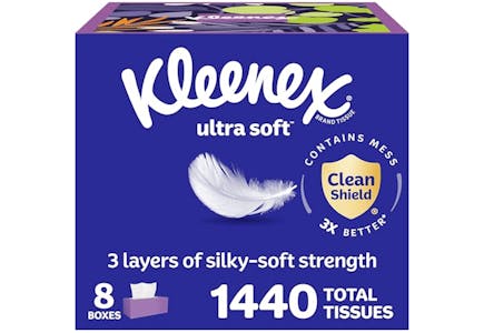 Kleenex Ultra Soft Tissues 8-Pack