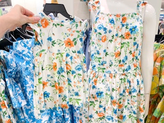 matching mommy & me floral dresses