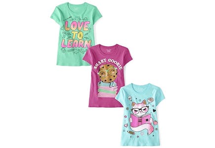 The Children's Place Graphic Tees Set