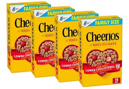4 Family-Size Cheerios at Walgreens