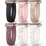 Slim Floral Apple Watch Bands 6-Pack