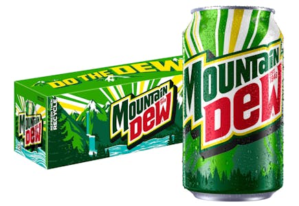 4 Mountain Dew Soda 12-Packs