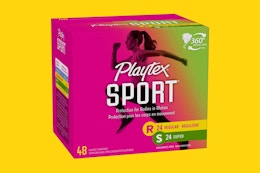 Playtex Sport Tampons 48-Count Multipack, as Low as $4.98 Each on Amazon card image