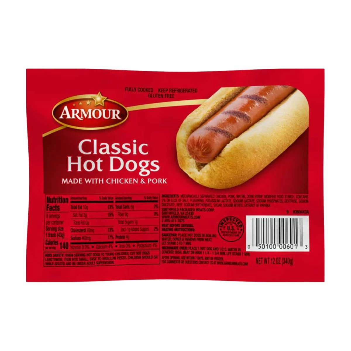 4 Armour Hot Dogs Packs