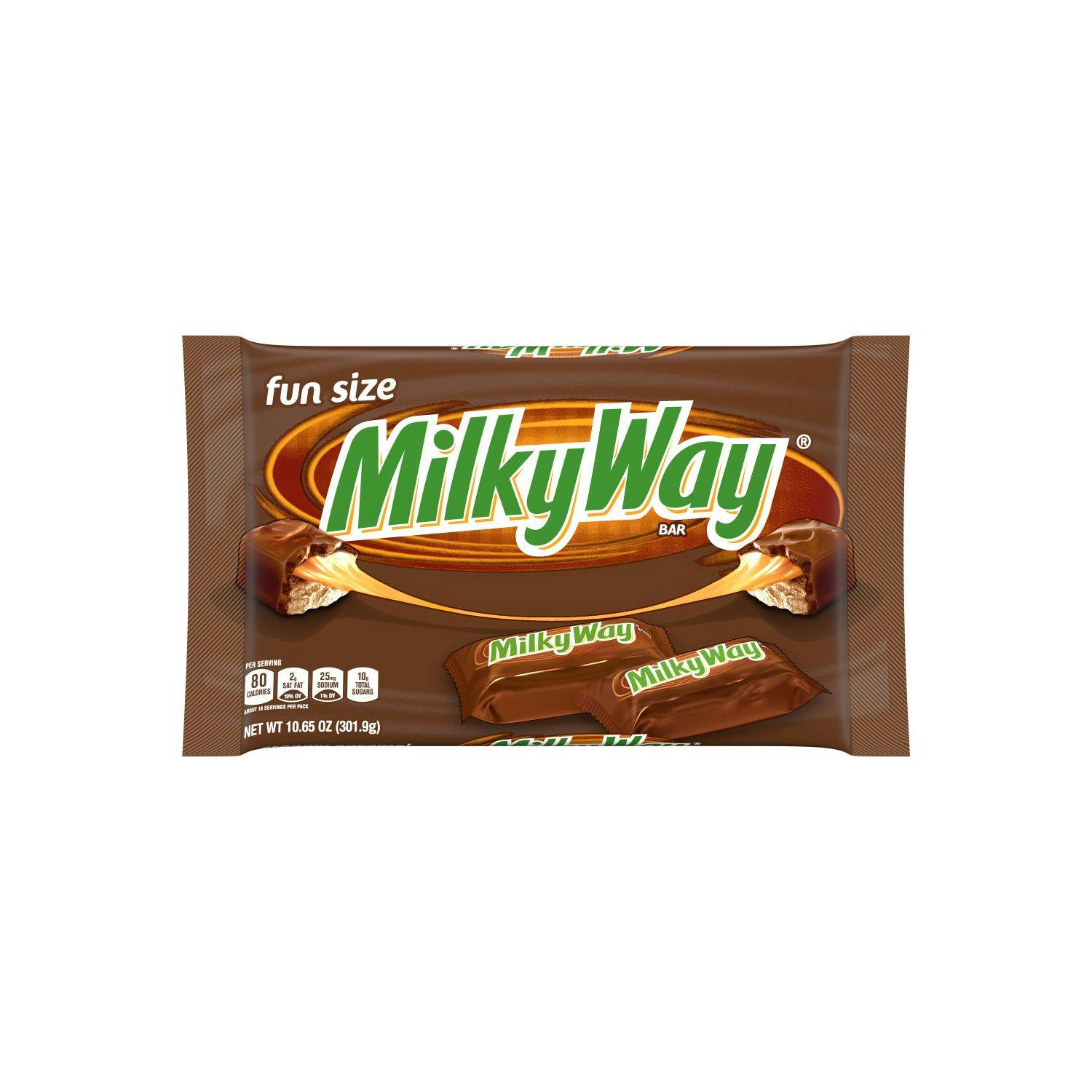 2 Milky Way Fun Size Chocolate Bar Bags