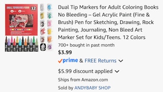 Amazon Dual Tip Markers 2026