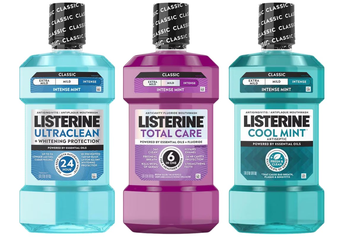 3 Listerine Total Care Mouthwashes