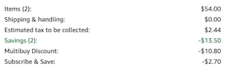 Redken Amazon receipt