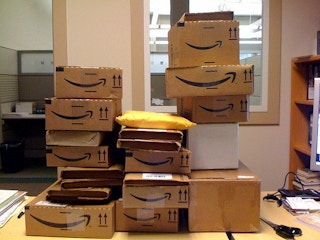 empty amazon boxes