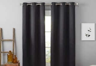 room darkening curtain panels hanging