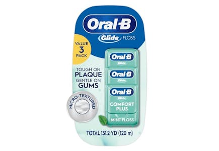 4 Oral-B Glide Floss 3-Packs