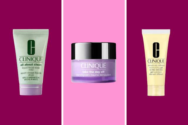 Clinique Travel-Size Skincare Products, as Low as $3 With Amazon Coupons card image