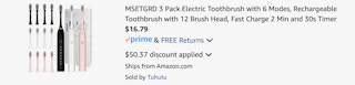 Amazon Electric Toothbrush 3-Pack 2025 3