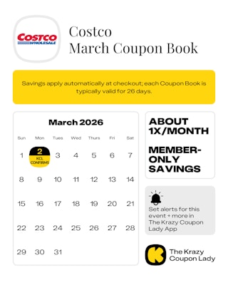 Costco Coupon Book start date on March 2, 2026