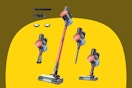 Cordless Vacuum Cleaner Self-Standing, Powerful Stick Vacuum Cleaners for Home, 8-in-1 Lightweight Rechargeable Vacuum, 7-Layer Filtration
