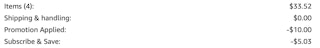 Topo Chico Amazon receipt