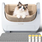 Open-Top Self-Cleaning Litter Box