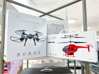 sky rider drones in stores at Macy's