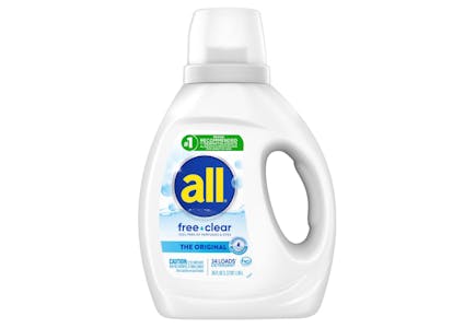 3 All Free & Clear Detergent Bottles