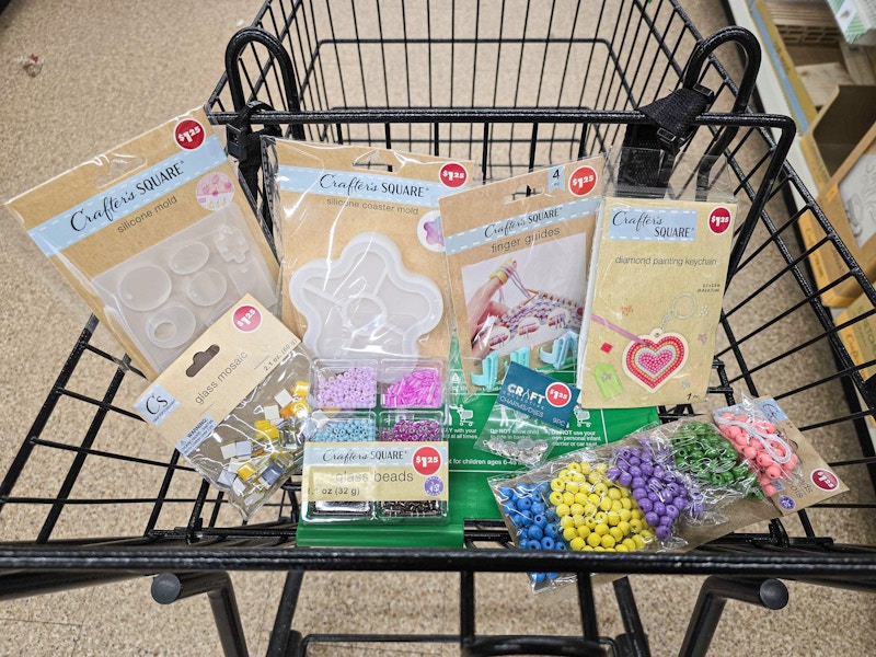 craft items in a cart