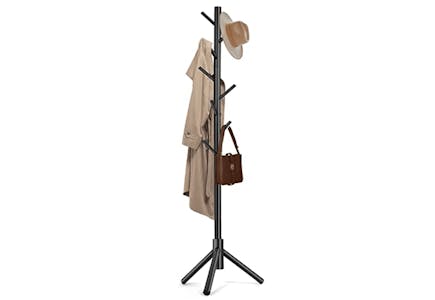 Solid Wooden Coat Rack