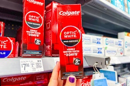 Walmart Colgate optic white toothpaste